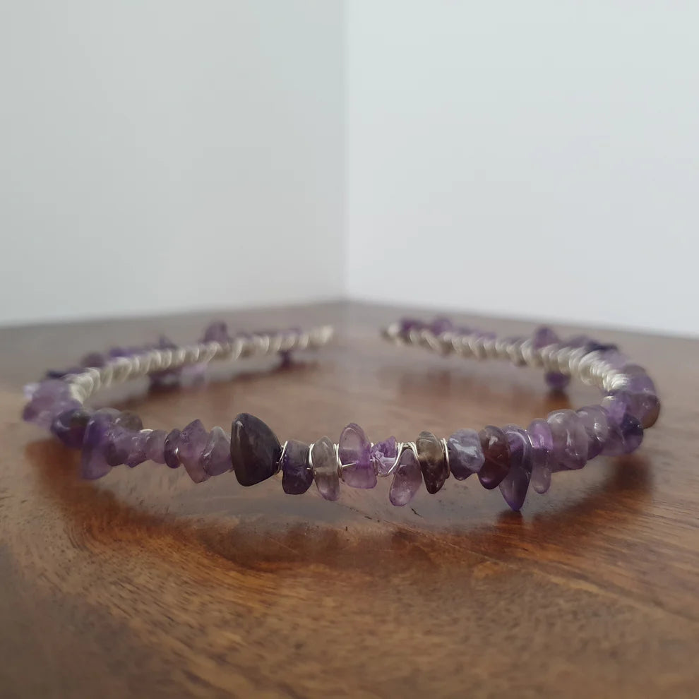 Amethyst Gemstone Headband