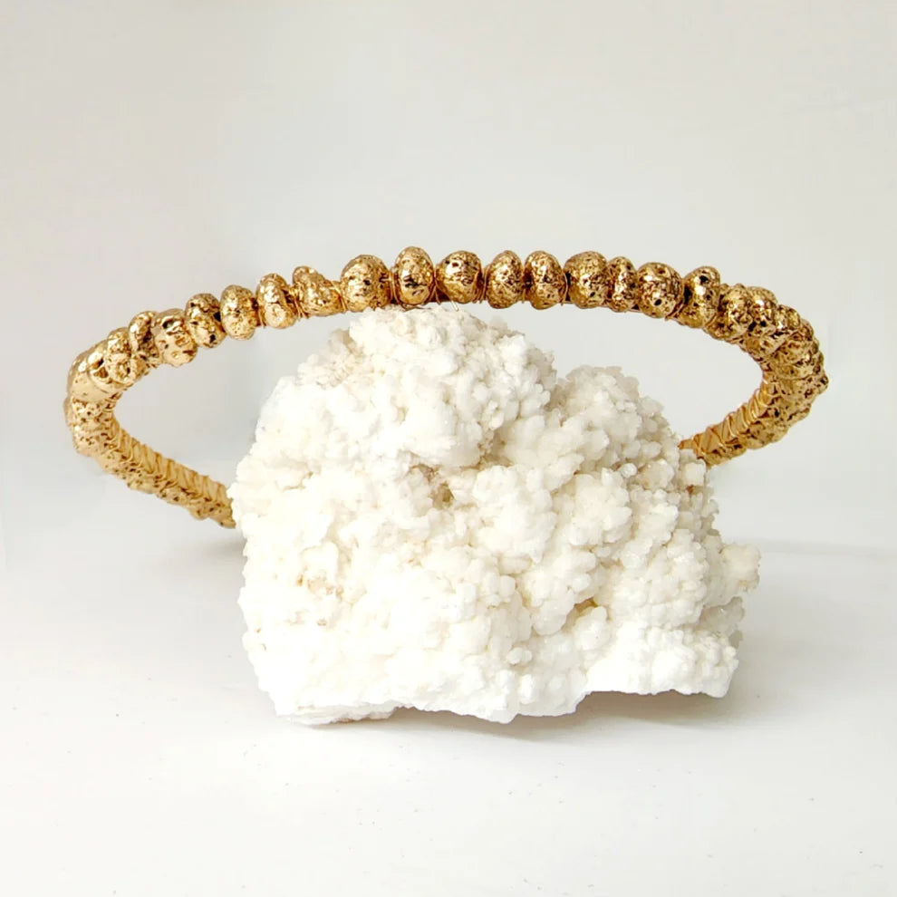 Gold Lava Nugget Headband