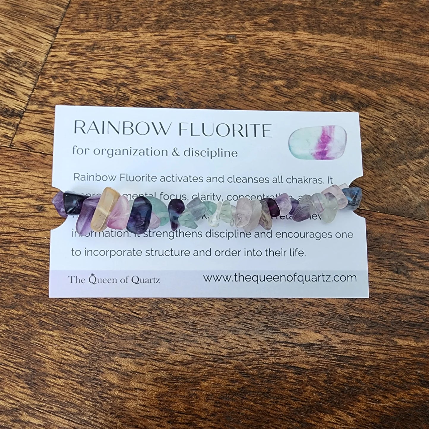 Fluorite Chip Bracelet