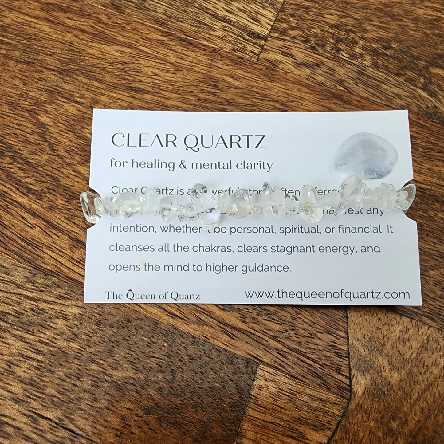 Clear Quartz Chip Bracelet