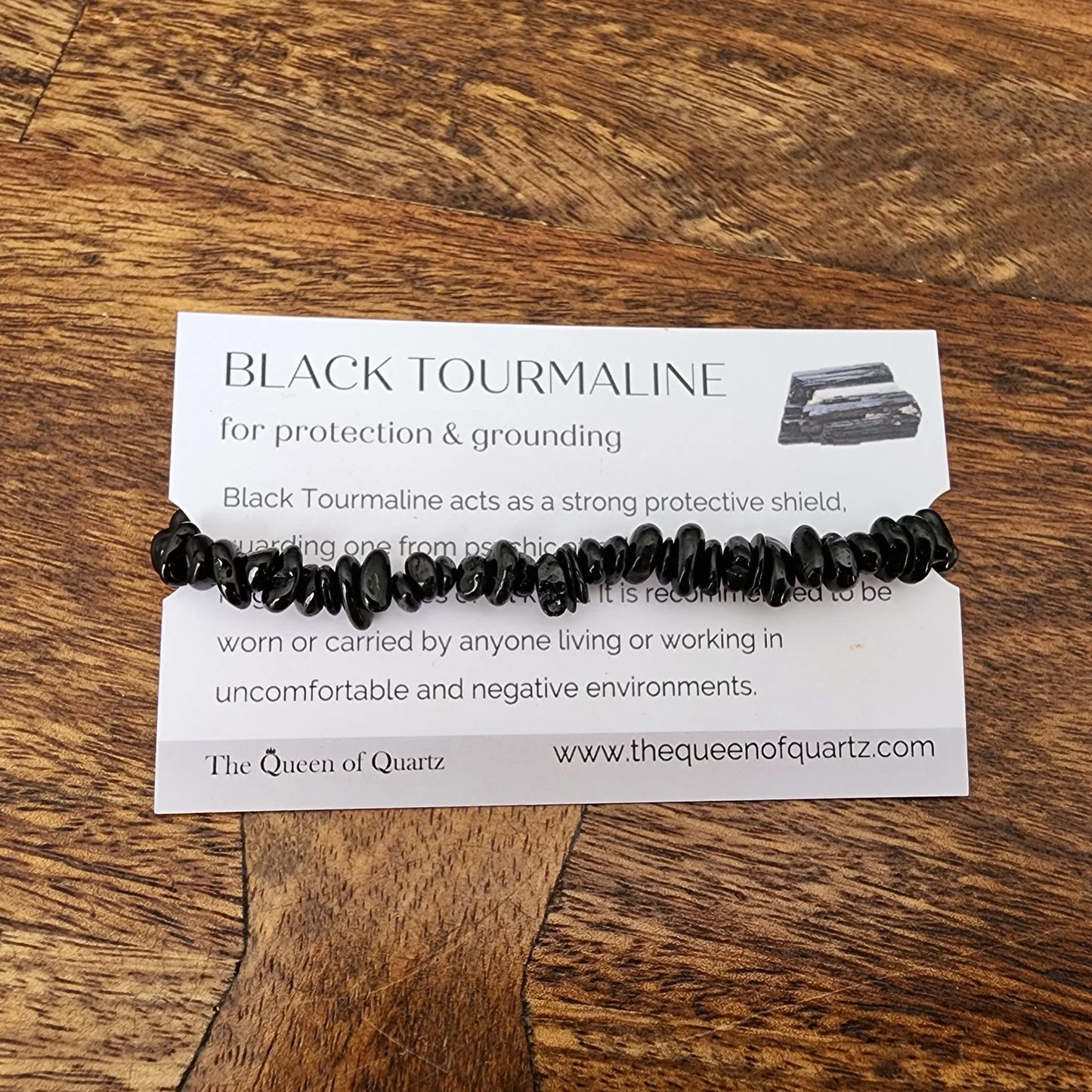 Black Tourmaline Chip Bracelet