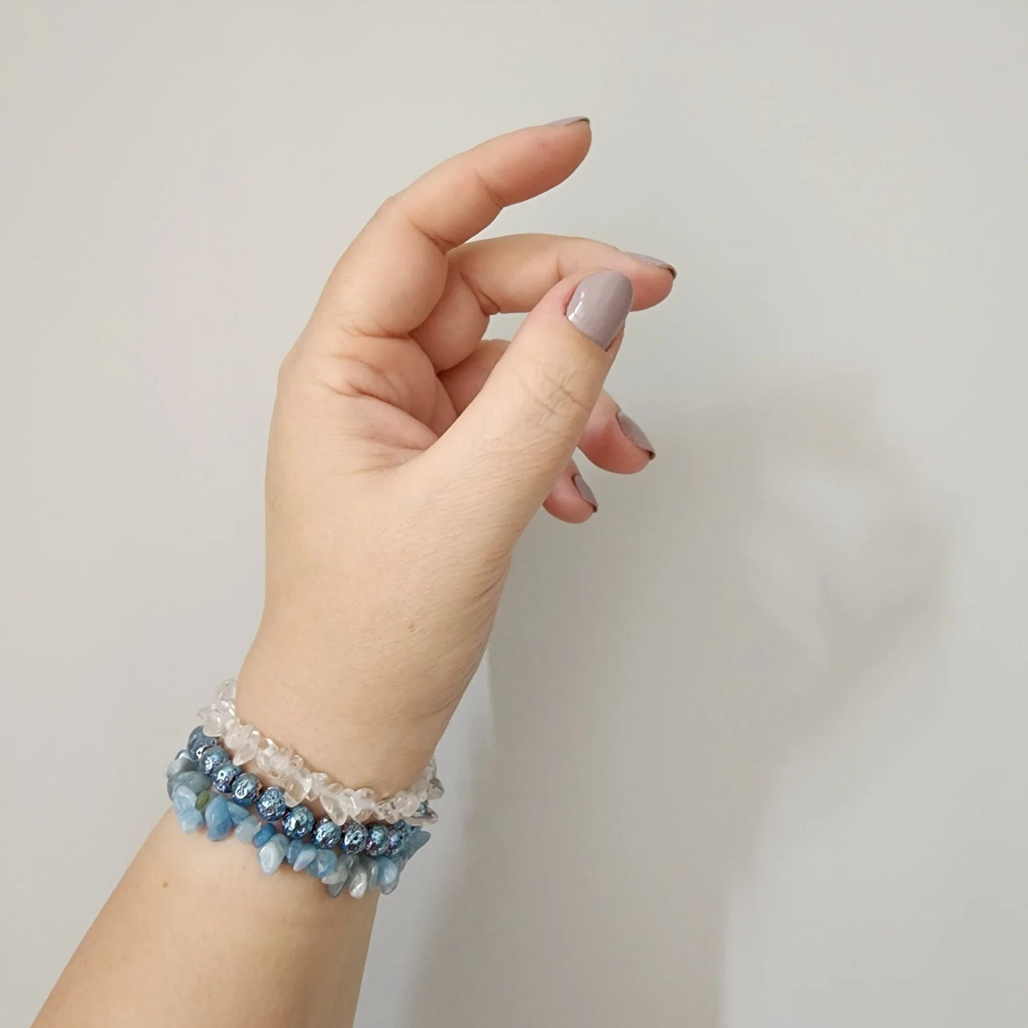 Aquamarine Chip Bracelet
