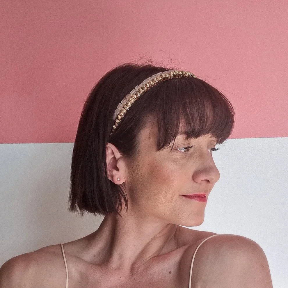 Gold Lava Nugget Headband