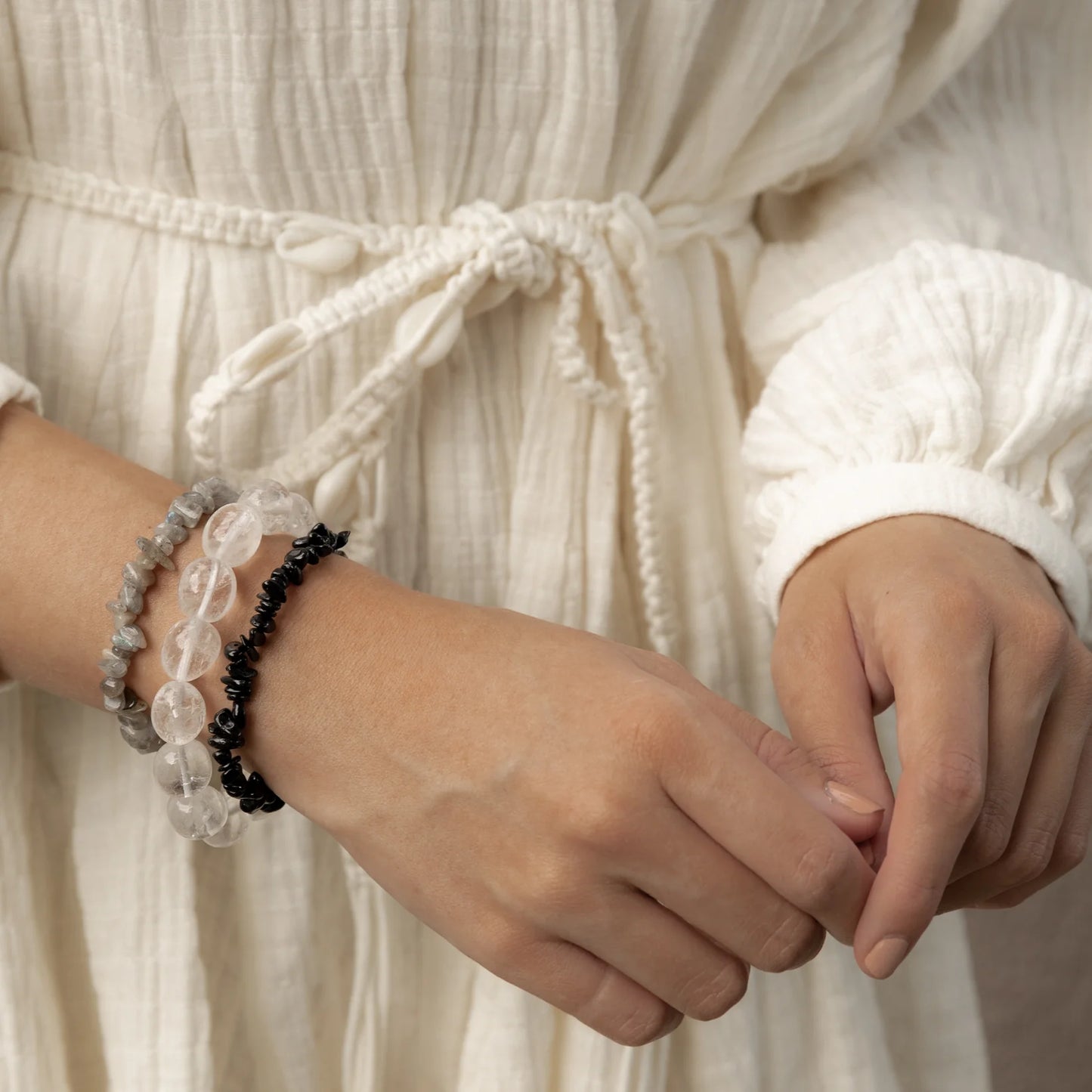 Black Tourmaline Chip Bracelet