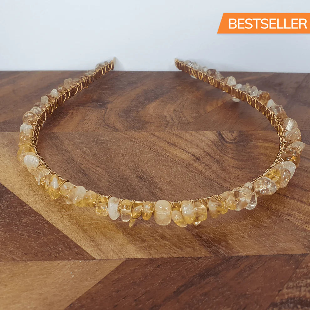 Citrine Gemstone Headband
