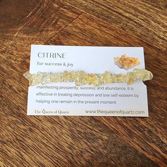 Citrine Chip Bracelet